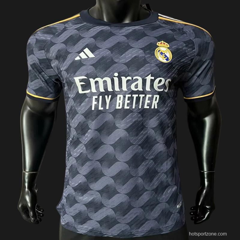 Player Version 23/24 Real Madrid Away Black Jersey