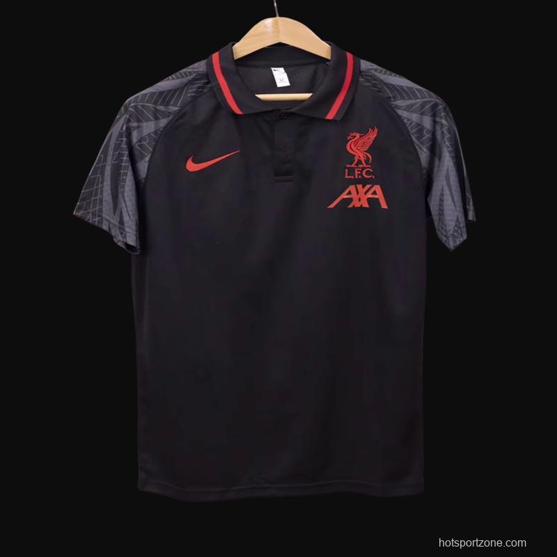 23/24 Liverpool Black POLO Jersey
