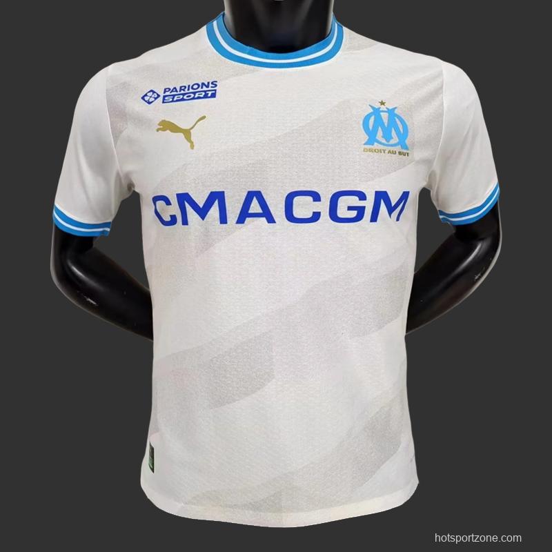 Player Version Olympique Marseille Home Jersey