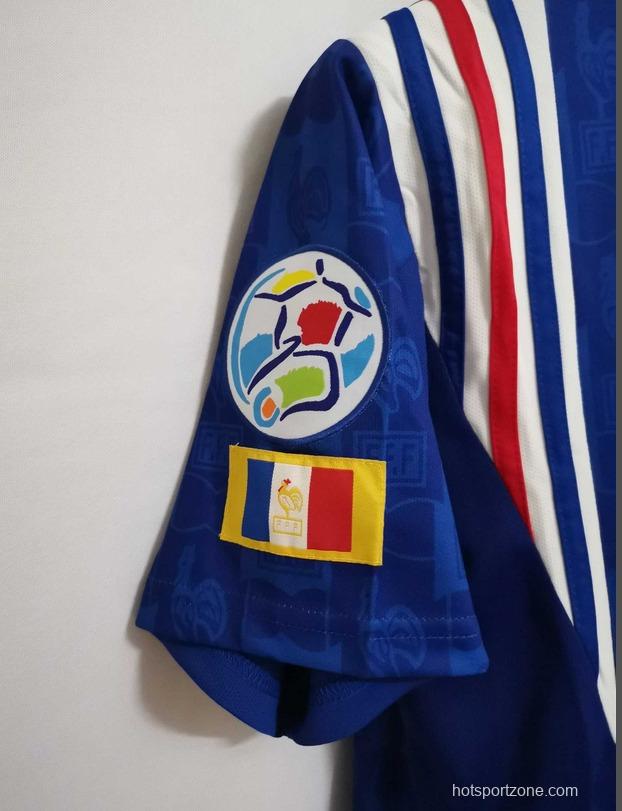 Retro 1996 France Home Jersey With EURO 1996 Patch