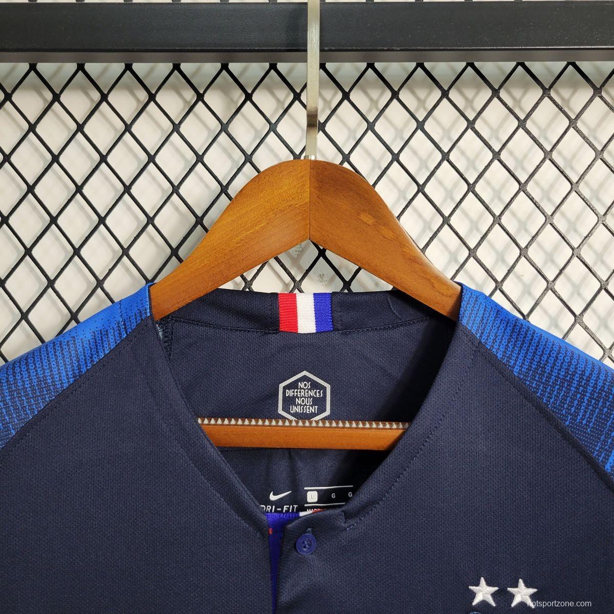 Retro 2018 France Home Jersey
