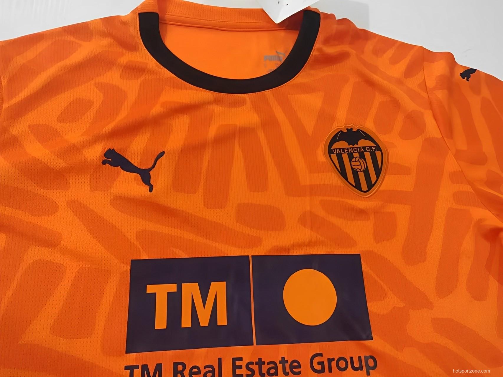 23/24 Valencia Third Orange jersey