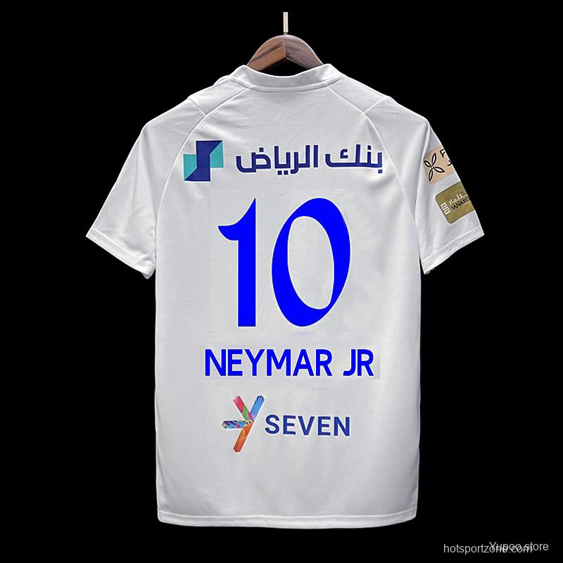 23/24 Al Hilal Saudi Away White NEYMAR JR #10 Jersey