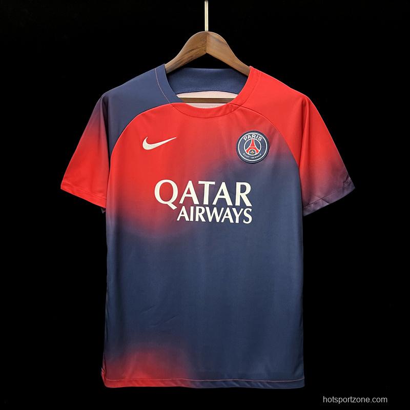 23/24 PSG Red Blue Training Jersey