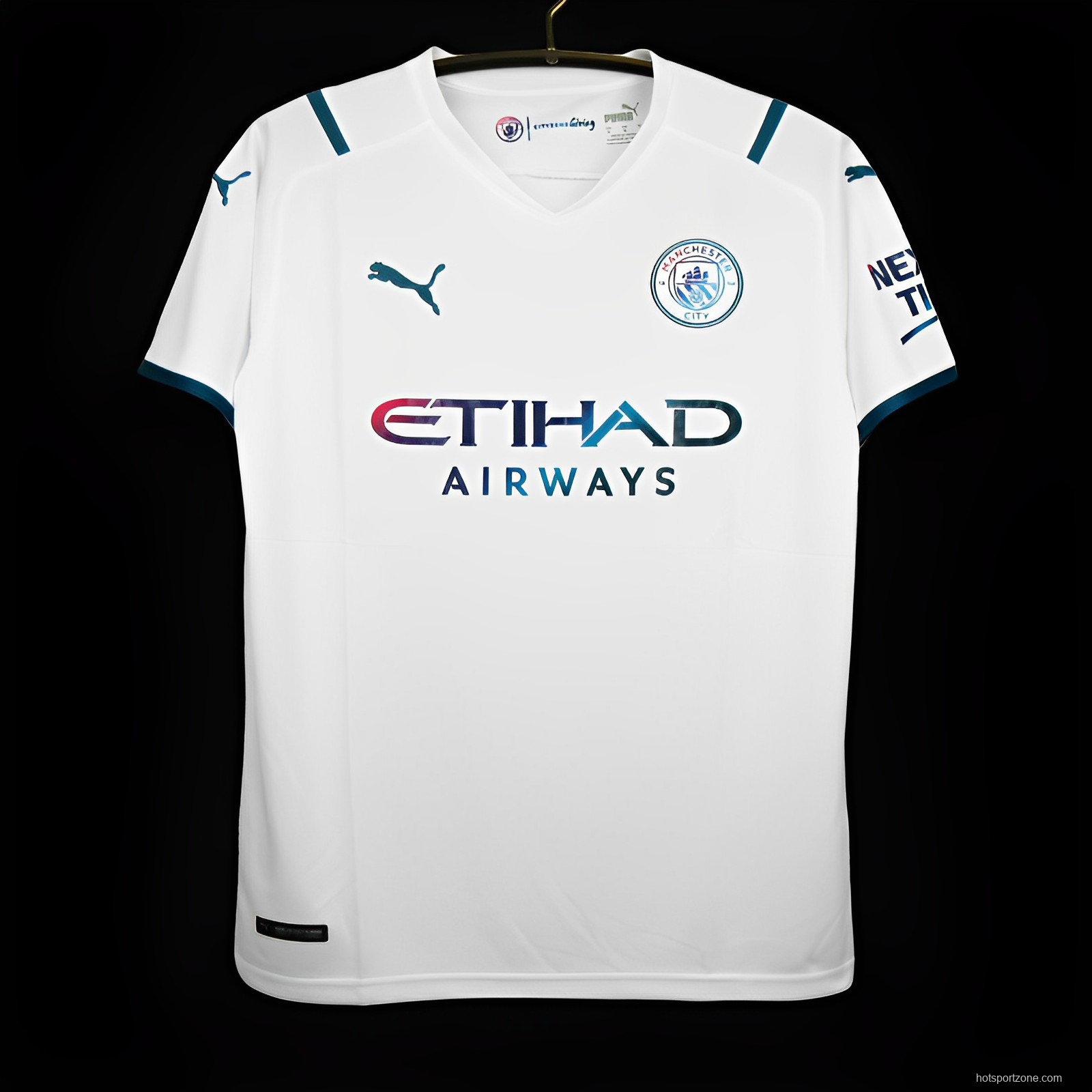 Retro 21/22 Manchester City Away White Jersey