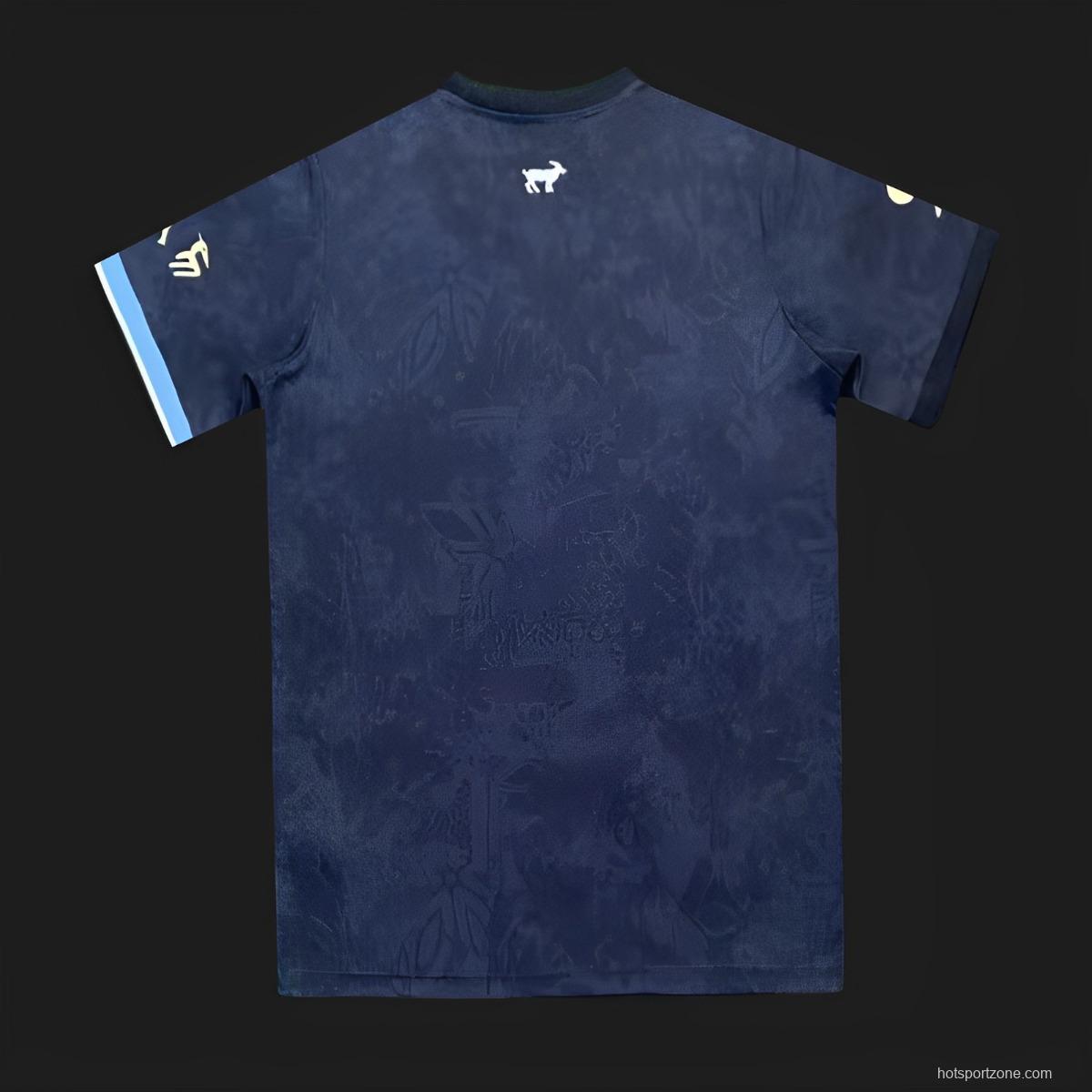 4 Stars 2023 Uruguay x La Pulga Navy Special Jersey