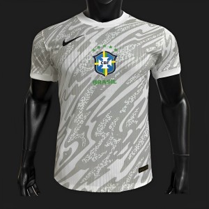 Player Version 2023 Brazil Grey Goalkeeper Jersey