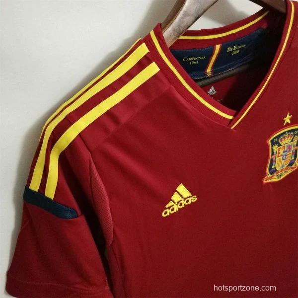 Retro 2012 Spain Home Jersey