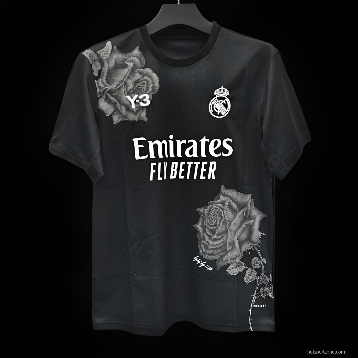 24/25 Real Madrid x Yamamoto Black Jersey