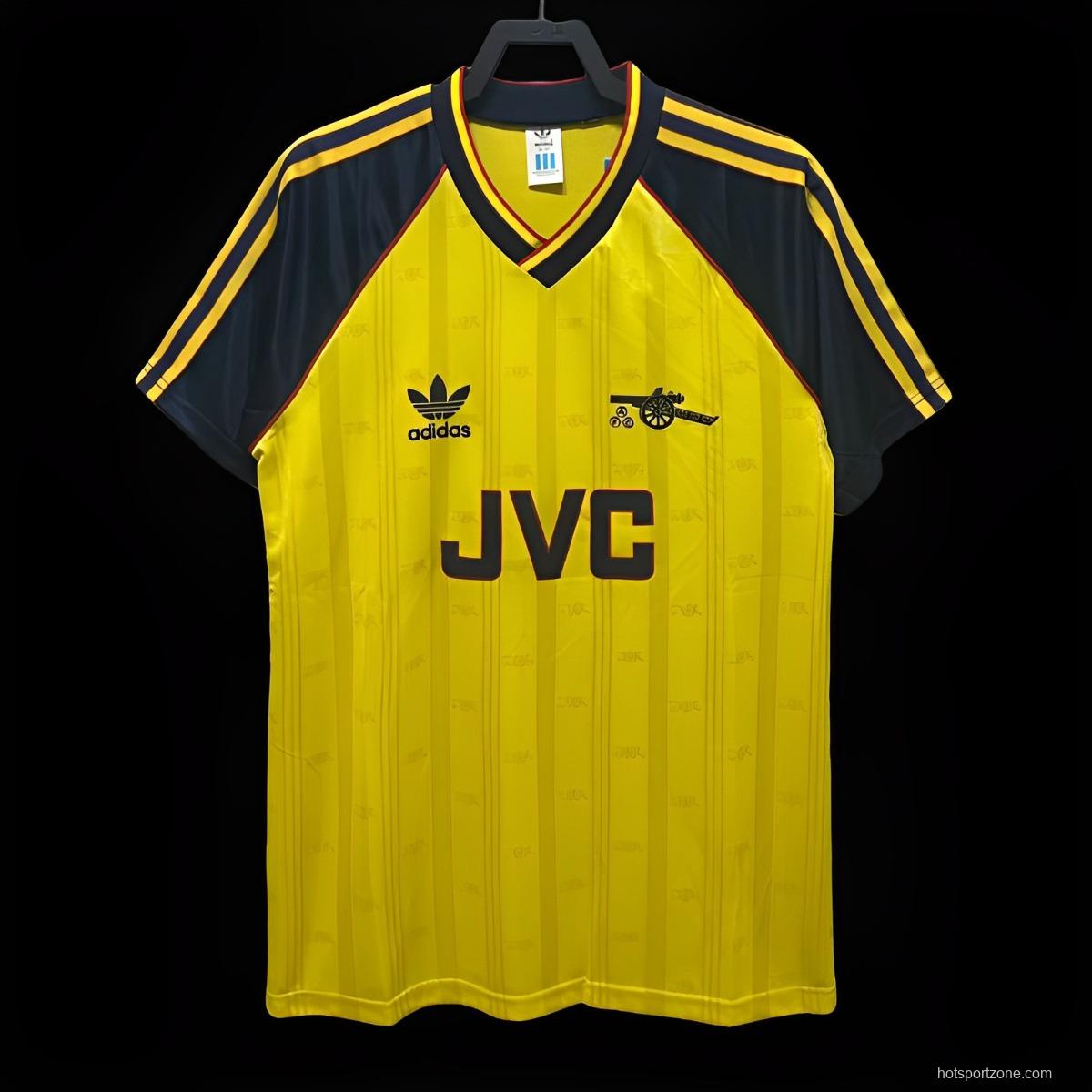 Retro 88/90 Arsenal Away Yellow Jersey