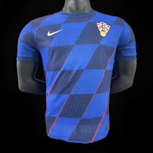 Player Version 2024 Croatia Away Blue Jersey