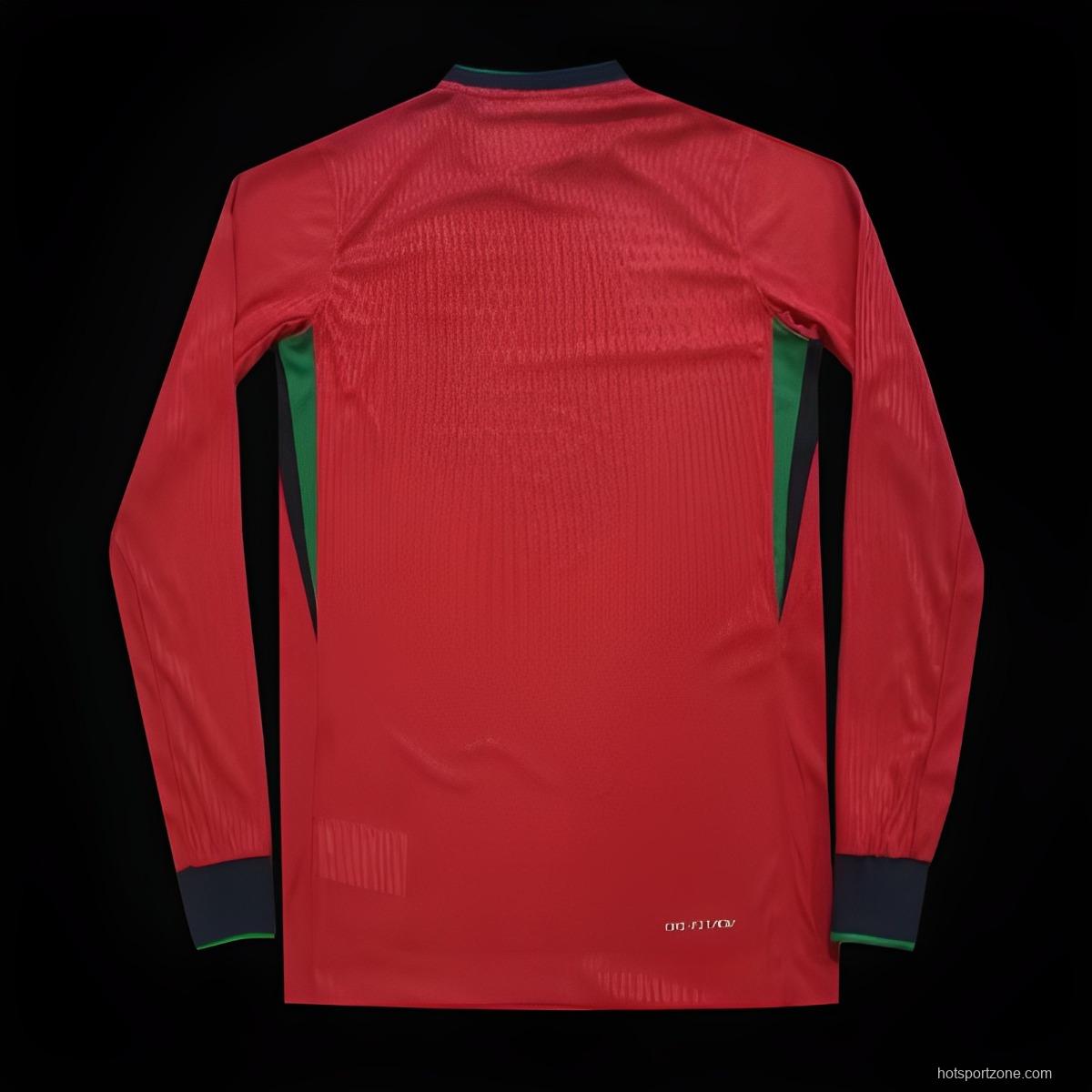 2024 Portugal Home Long Sleeve Jersey