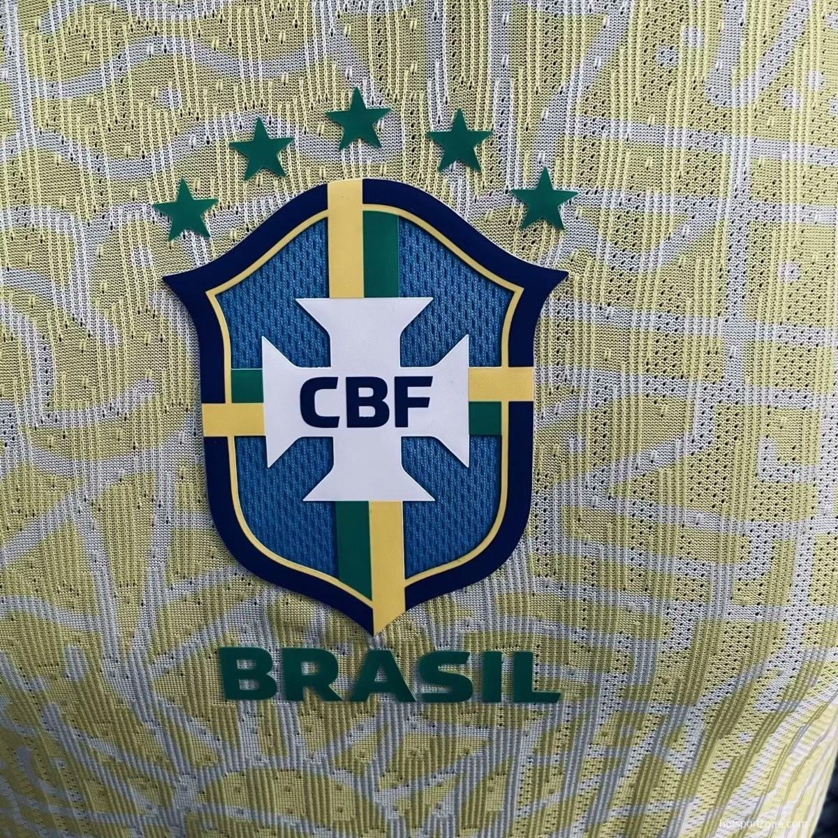 Player Version 2024 Brazil Home Jersey