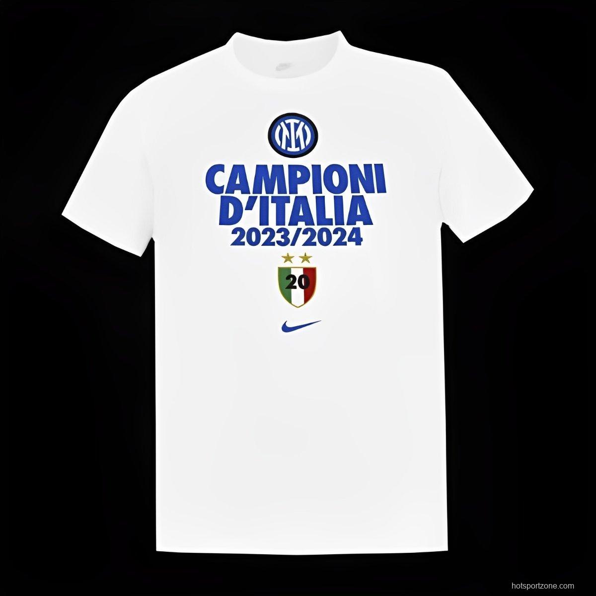 23/24 Inter Milan CAMPIONI D'ITALIA  White  T-Shirts