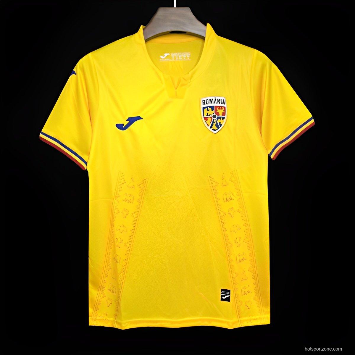 2024 Romania Euro Home Jersey