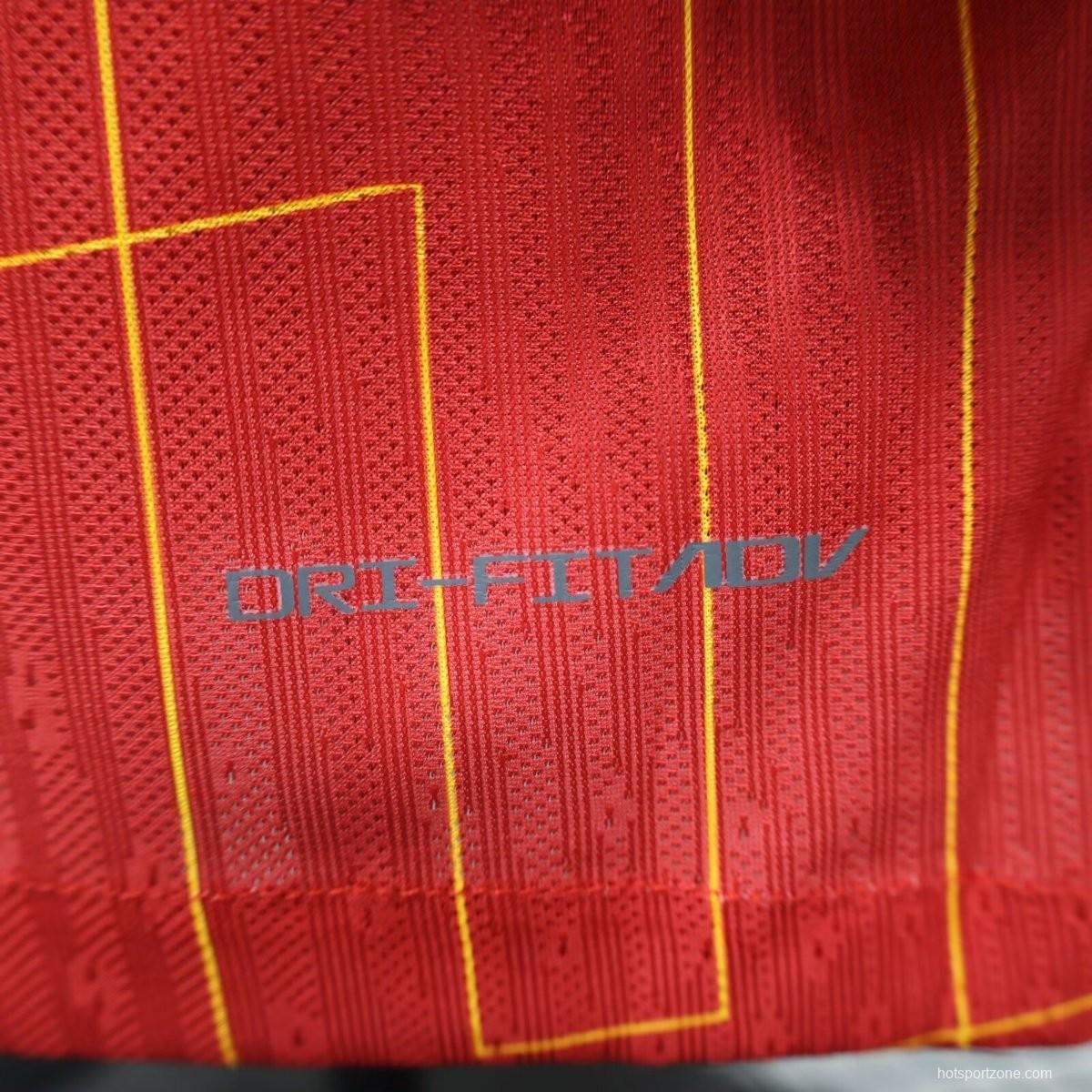 Player Version 24/25 Liverpool Home Long Sleeve Jersey