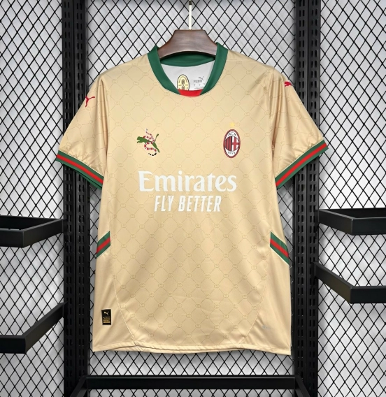 24/25 AC Milan x Gucci Golden 125th Anniversary Jersey