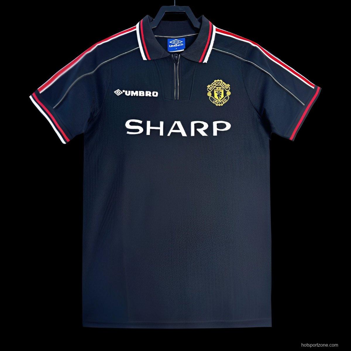 Retro 98/99 Manchester United Goalkeeper Navy Jersey