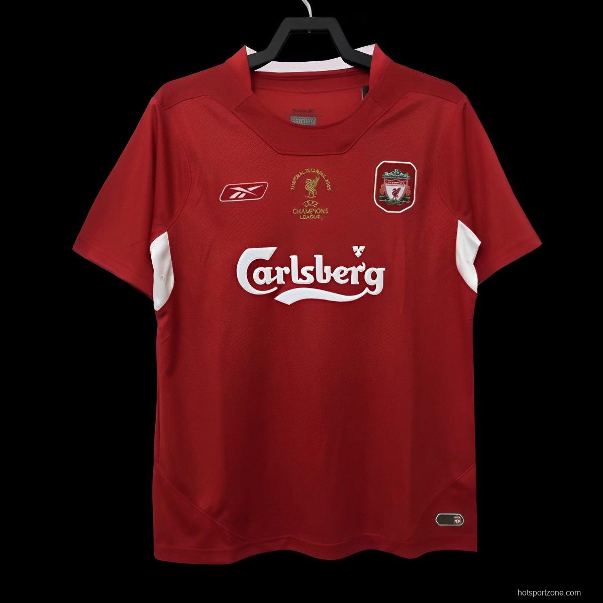 Retro 04/05 Liverpool Home Soccer Jersey