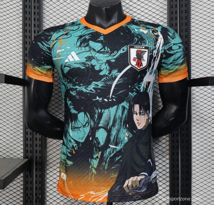Player Version 2025 Japan Teal with Anime Warrior Jersey