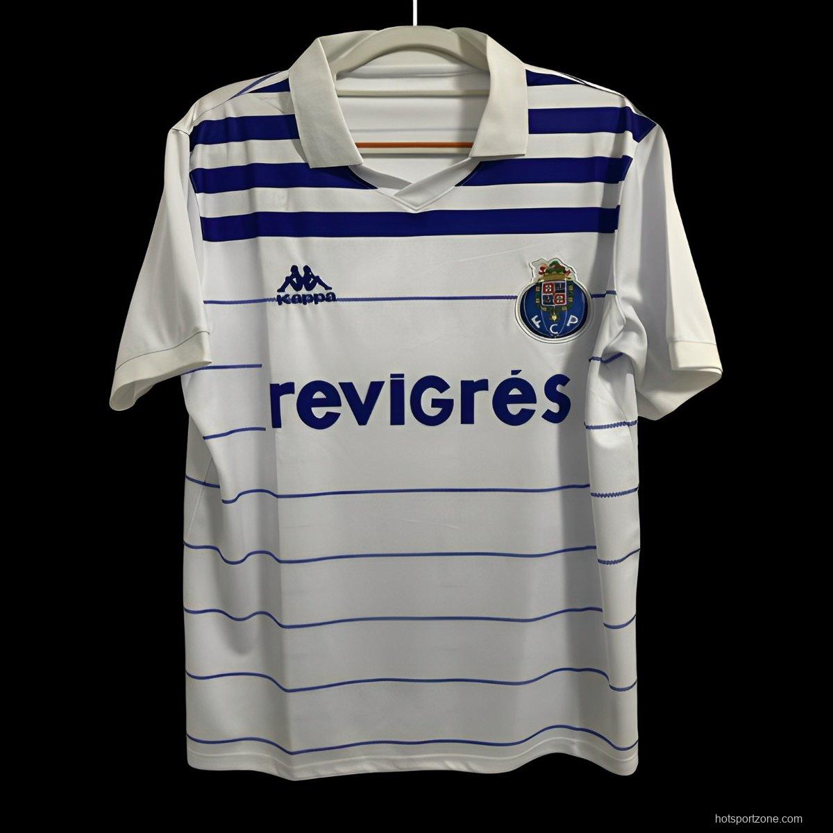 Retro 85/86 Porto Away White Jersey