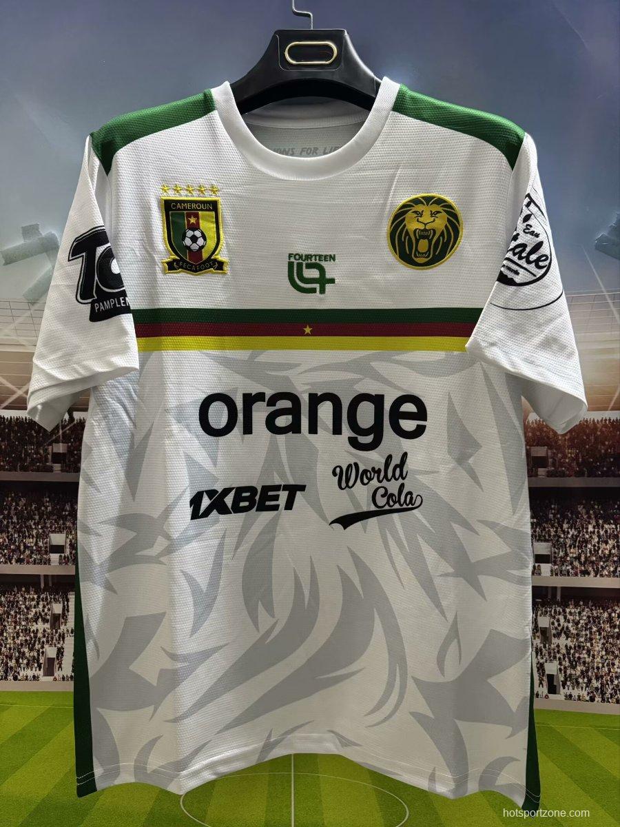 2025 Cameroon White Pre-Match Jersey