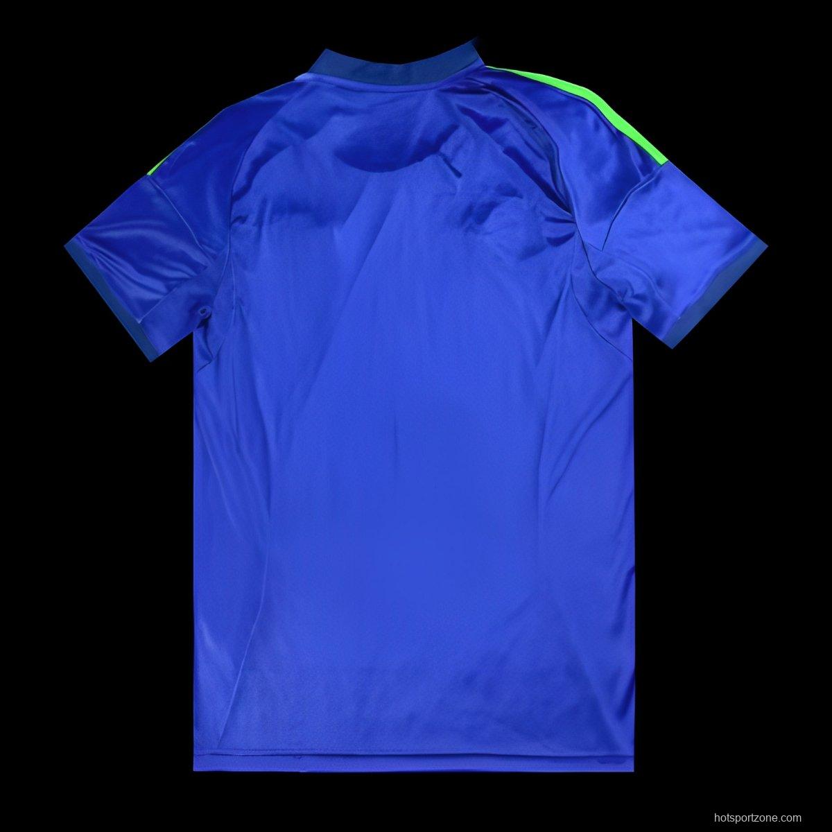 2025 Mexico Away Blue with Tricolor Stripe Jersey