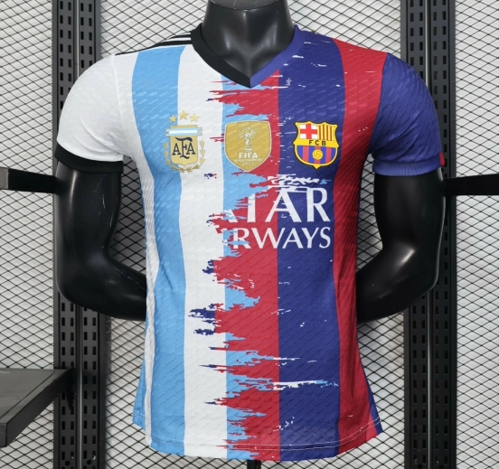 Player Version 25/26 Barcelona x Argentina Combined Messi Jersey