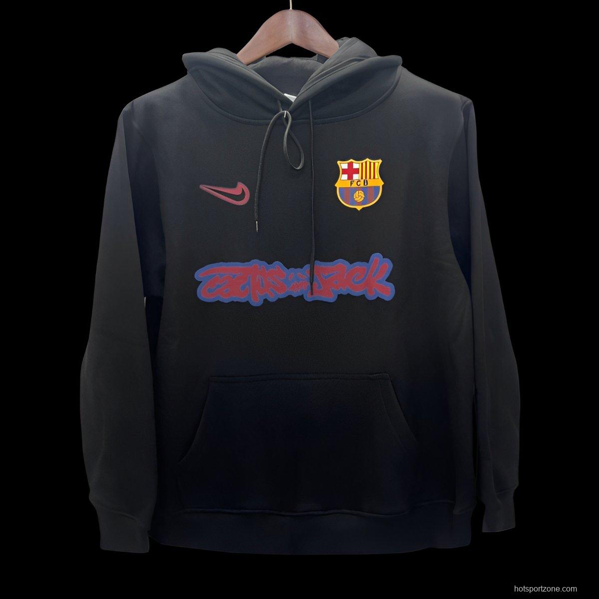 25/26 Barcelona Travis Scott Black Hoodie