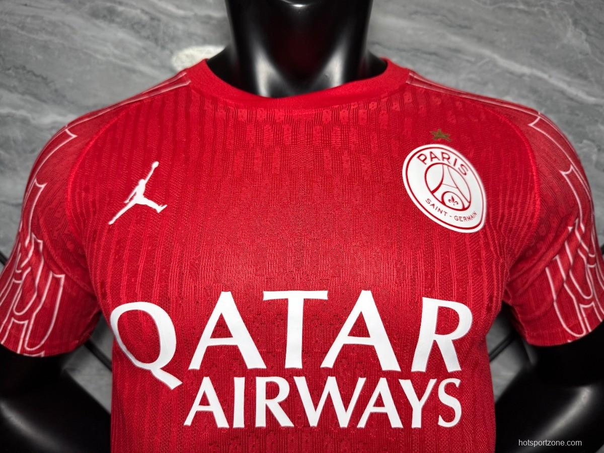 1 Star Player Version 25/26 PSG Red Champion Jersey