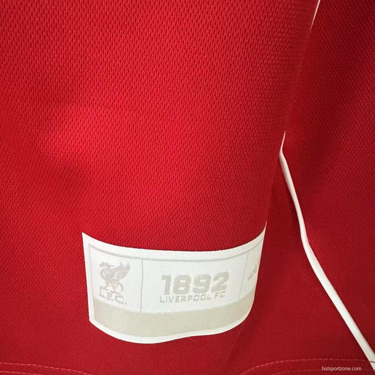 25/26 Liverpool US Pack Baseball Red Jersey