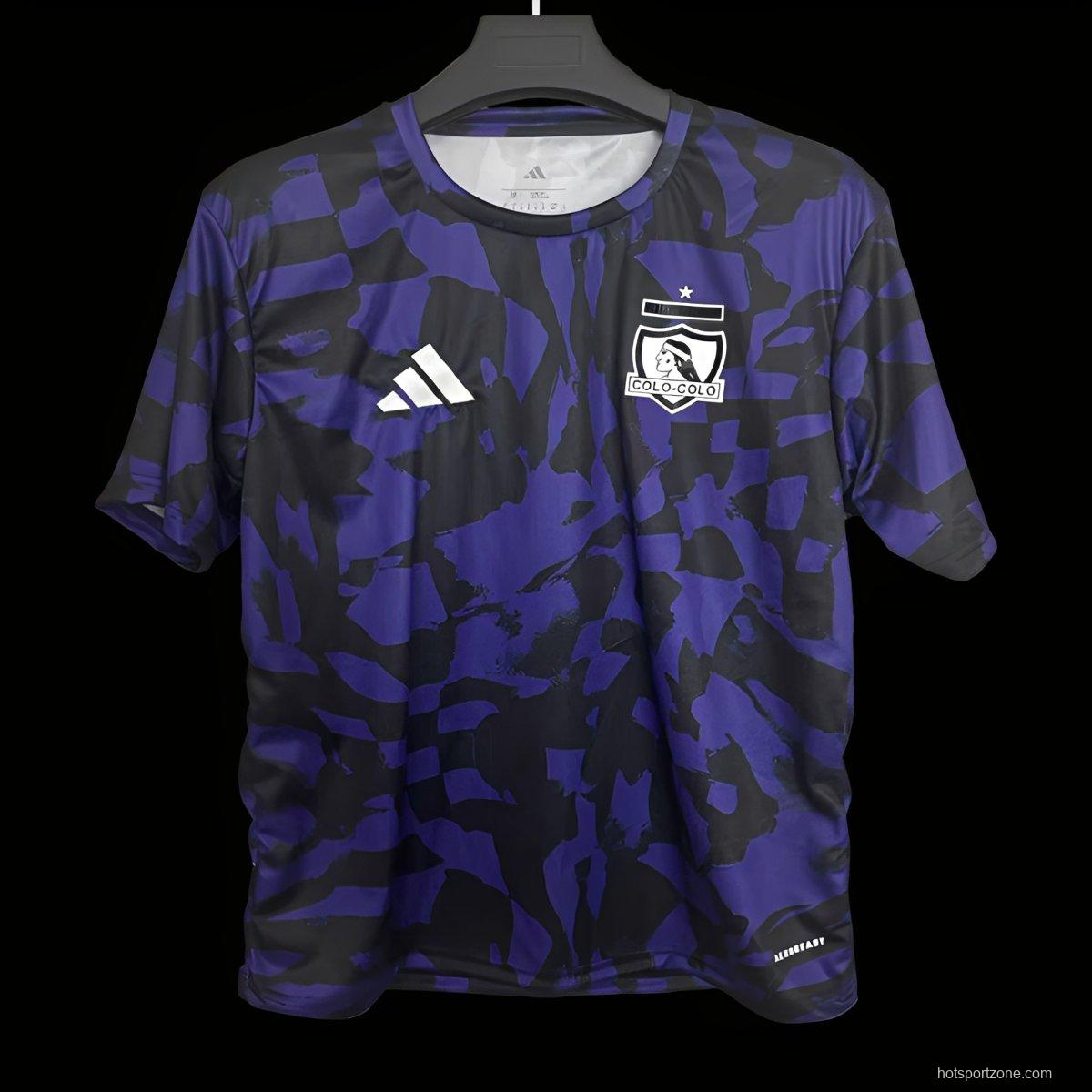 25/26 Colo-Colo Purple with Camouflage Pattern Pre-Match Jersey