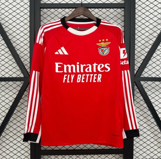 25/26 Long Sleeve Benfica Home Jersey