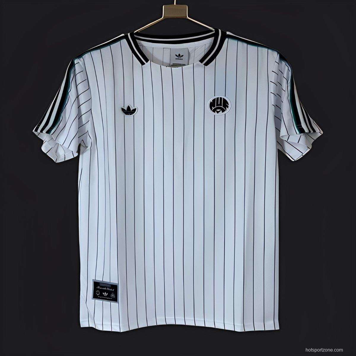 25/26 Newcastle United Adidas Original White Terrace Icons Jersey
