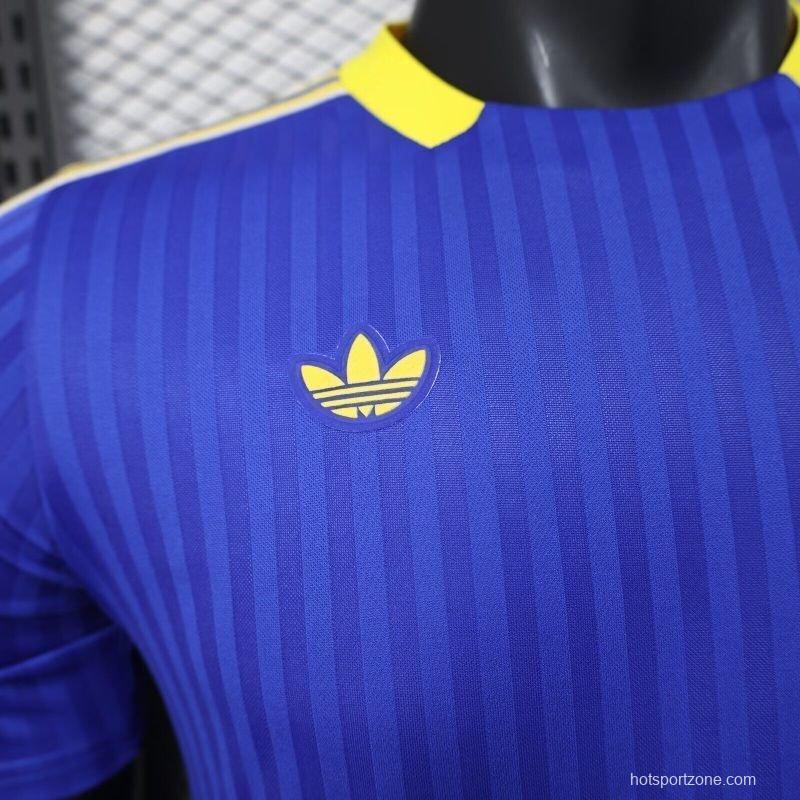 Player Version 25/26 Boca Juniors Adidas Original Terrace Icons Blue Jersey