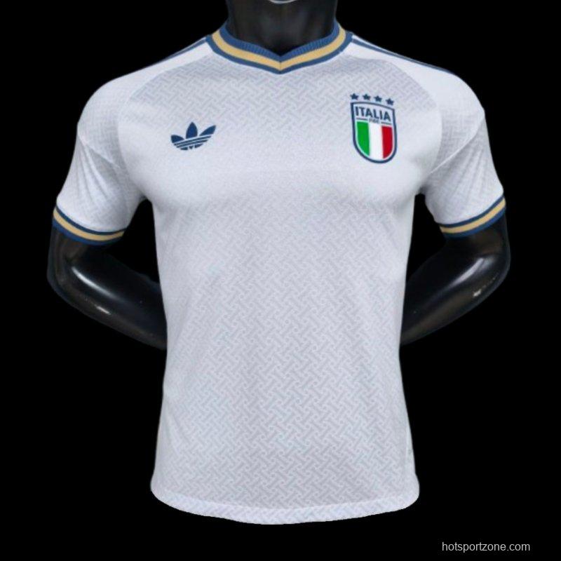 Player Version 2025 Italy Away WHITE Jersey