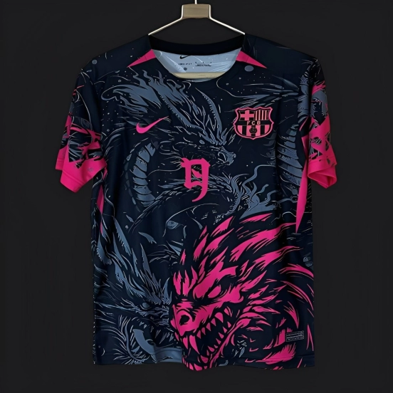 25/26 Barcelona Black & Red Dragon Jersey