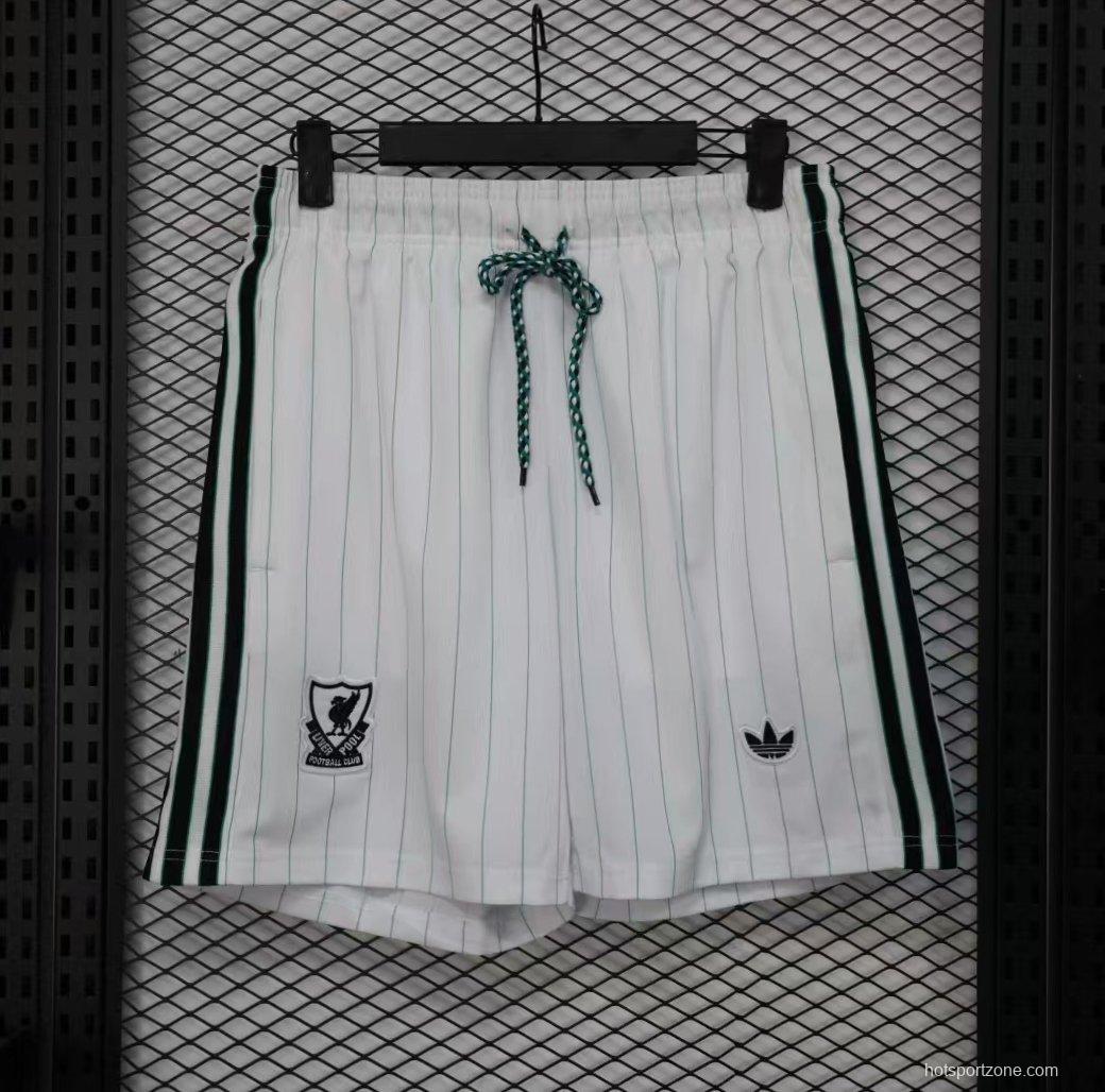 Player Version 25/26 Liverpool White Adidas Original Shorts