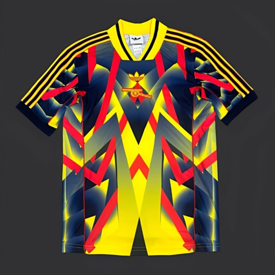 2025 Arsenal Adidas Original Lifestyle Yellow with Geometric Pattern Jersey