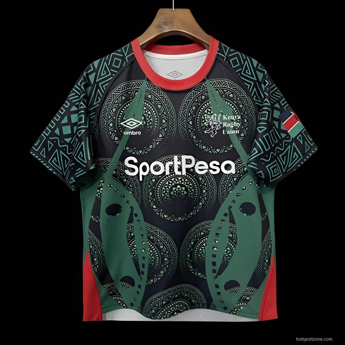 2026 Kenya Green with Black Maasai Shield and Tribal Patterns Jersey