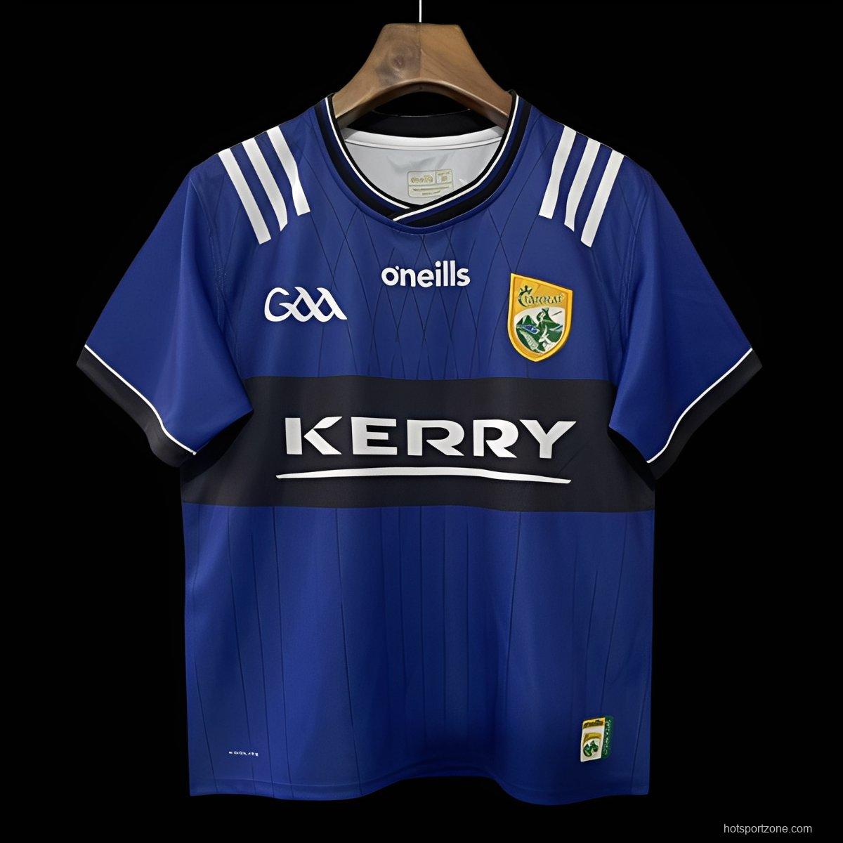 25/26 Kerry GAA Blue with Navy Band Jersey