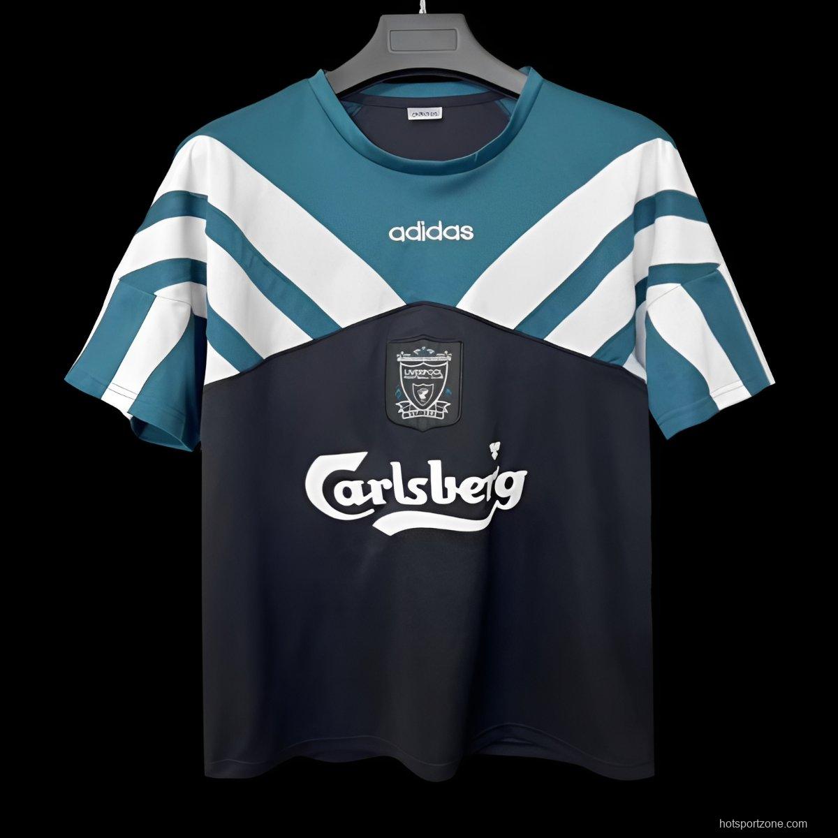 Retro 95/96 Liverpool Adidas Cotton Tee Jersey