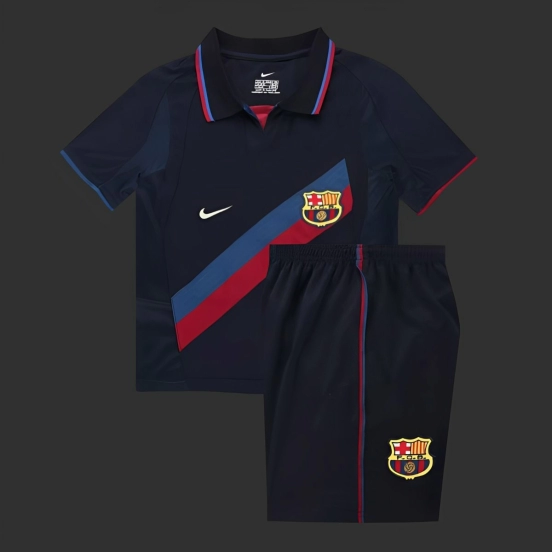 Retro Kids 02/03 Barcelona Third Jersey