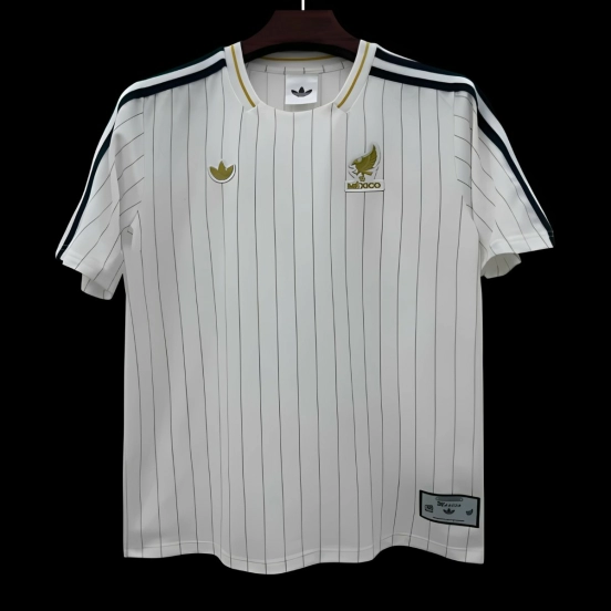 2026 Mexico Adidas Terrace Icons White Jersey