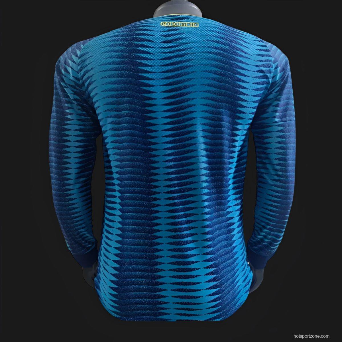 Player Version 2026 Colombia Away Long Sleeve Jersey
