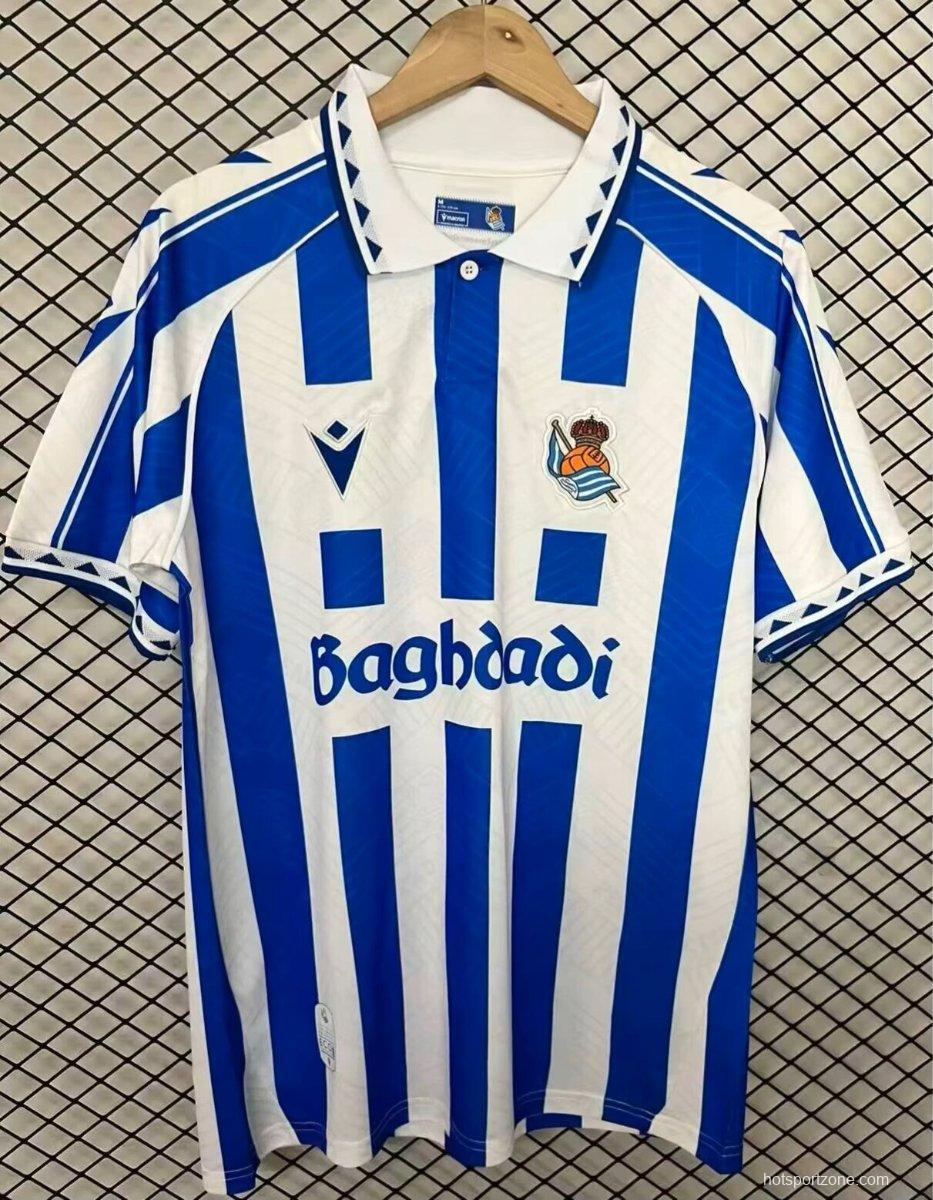 26/27 Real Sociedad Vintage Remake Home Jersey
