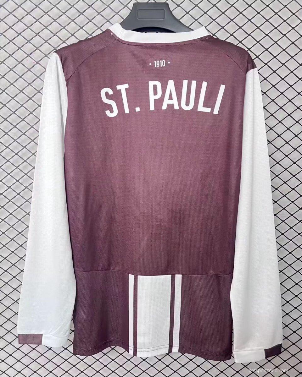 25/26 FC St. Pauli Brown 1970s Remake Special Long Sleeve Jersey