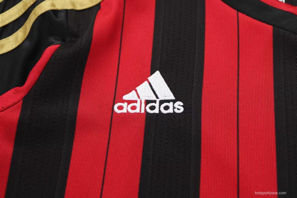 Retro 13/14 Kids  AC Milan Home Long Sleeve Jersey