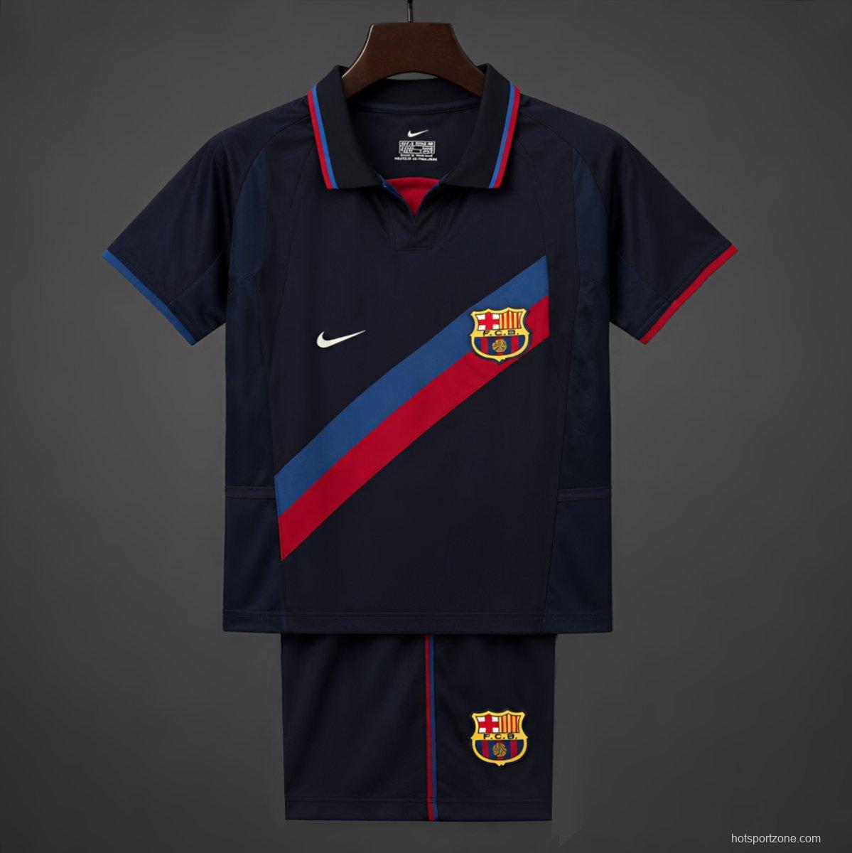 Retro 02/03 Kids Barcelona Third Jersey