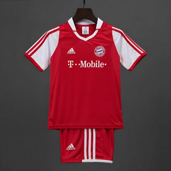 Retro 03/04 Kids Bayern Munich Home Jersey